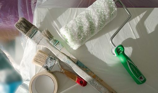 paint and brushes